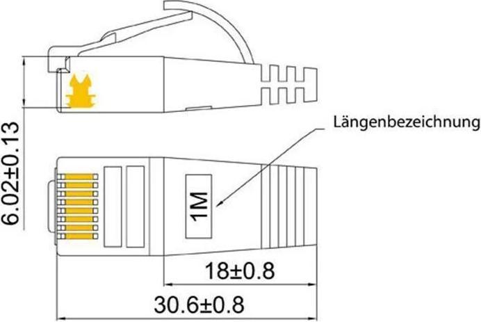 Actual product image Wirewin Network cable (STP, CAT6, 25 m)