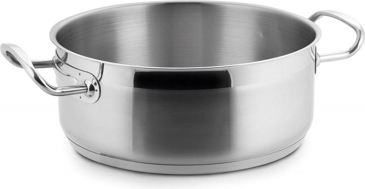 Image du produit Lacor Eco Chef casserole basse sans couvercle D20 H9cm 2.8lt (20 cm, Casserole, Acier inoxydable)