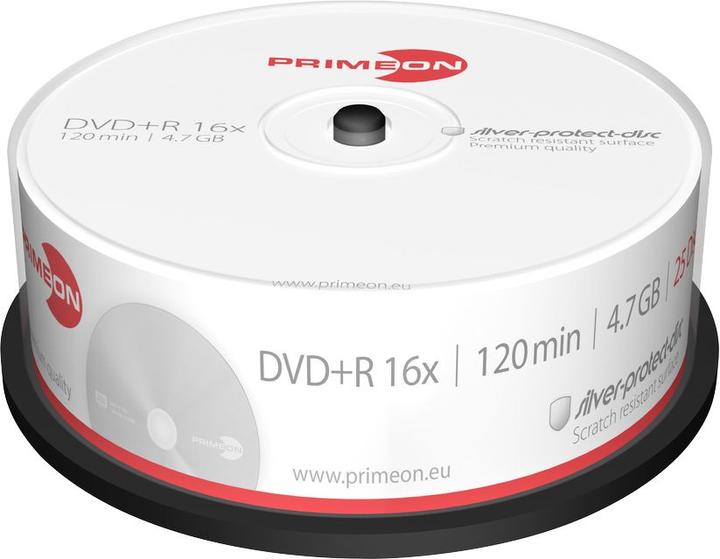 Primeon DVD+R 4.7GB broche de 25 pièces (25 x)