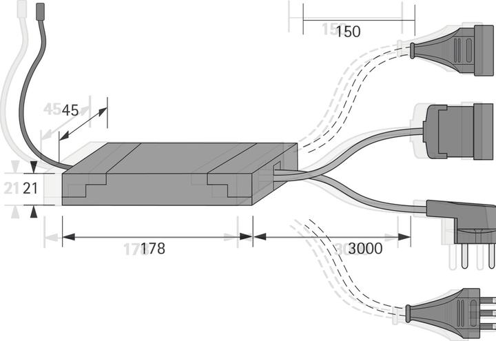 Produktbild Halemeier 1-Kanal Funkschalter-Set X-Mitter UNIVERSAL 230 V