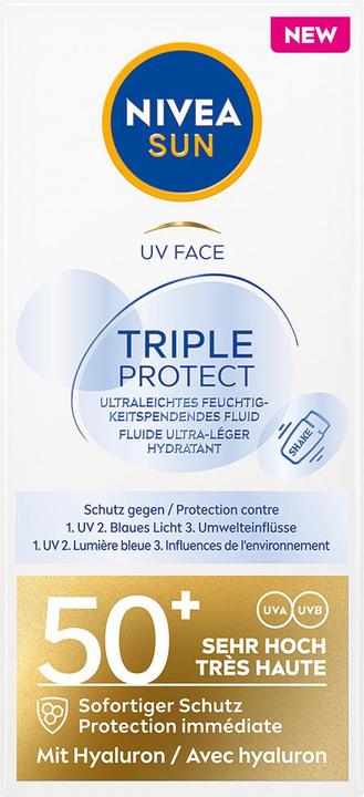 Produktbild NIVEA Sun Sun UV Face Triple Protect (Sonnencreme Gesicht, SPF 50, 40 ml, 62 g)