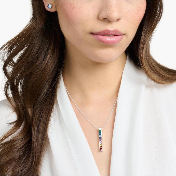Produktbild Thomas Sabo Halskette Bunte Steine Silber (925er Silber, 40 - 45 cm)
