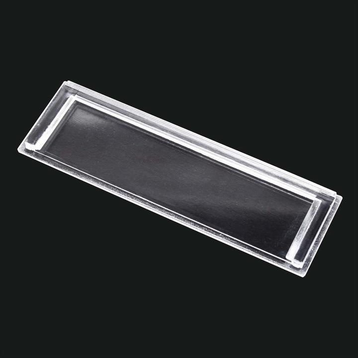 Actual product image Wiltec Name tag cover for letterbox with cut-out of 89x25mm, replacement for 82,5x21,5mm name tag