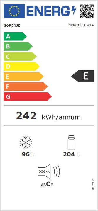 Energie-Label Gorenje NRK619EABXL4 SW ED (300 l)