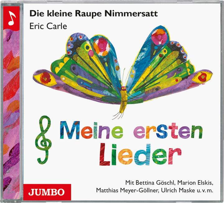 Actual product image The little caterpillar Nimmersatt - My first songs CD (Eric Carle, Ulrich Mask, German)