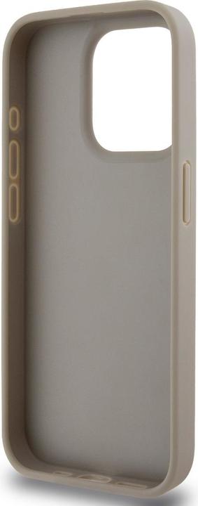 Produktbild DKNY PU Leather Checkered Pattern and Stripe Case for iPhone 15 Pro Beige (Apple iPhone 15 Pro)