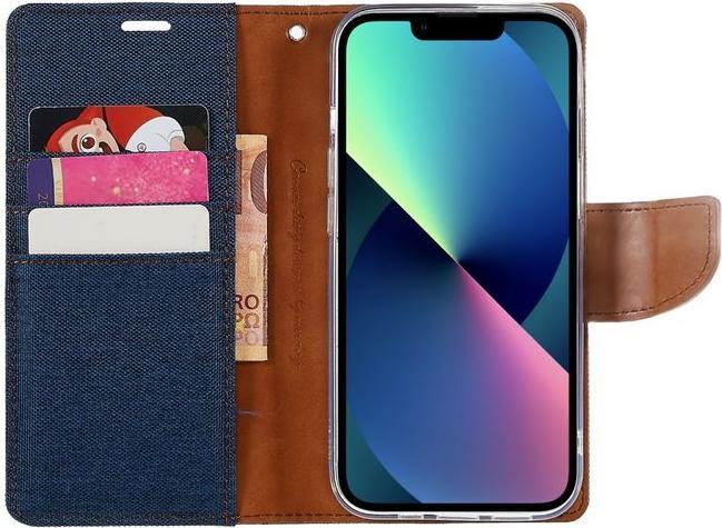 Actual product image Goospery Canvas Diary Series (Apple iPhone 14 Plus)