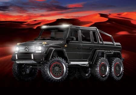 Actual product image Traxxas CRAWLER TRX-6 1:10 6WD EP RTR MERCEDES G63 AMG 6x6 - BLACK WITHOUT charger and WITHOUT battery (RTR Ready-to-Run)