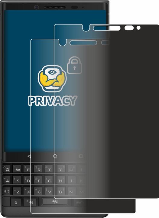 Productafbeelding BROTECT Anti-spionnetje privacyfolie Beschermfolie tegen blauw licht (2 Stuk, Blackberry KEY2)