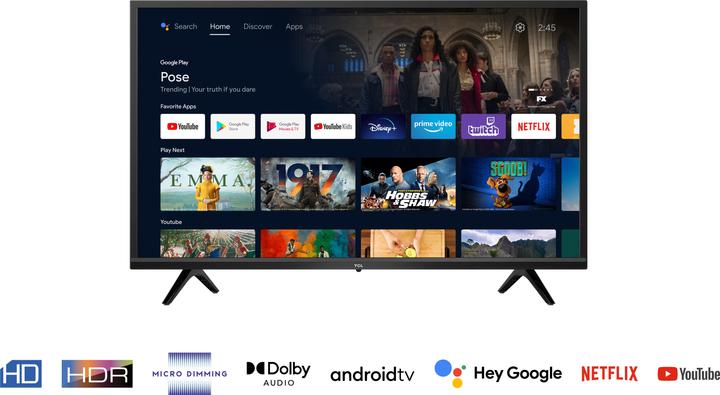 Image du produit TCL 32S5200 (32", S5200, LCD, HD ready, 2022)