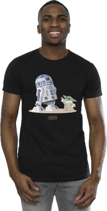 Immagine prodotto Star Wars The Mandalorian R2D2 And Grogu Maglietta Uomo (M)