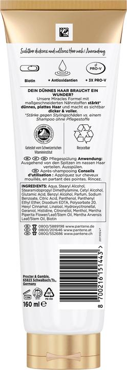 Actual product image Pantene Miracles Lift & Volume (160 ml)