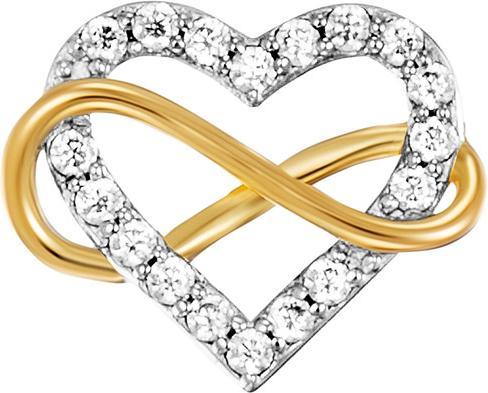 Produktbild Julie Julsen Ohrstecker Heart Infinity (Silber 925)