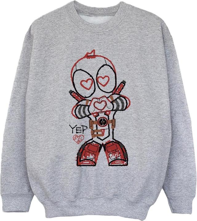 Image du produit - Sweat DEADPOOL LOVE BEAM LINE - Fille (104)