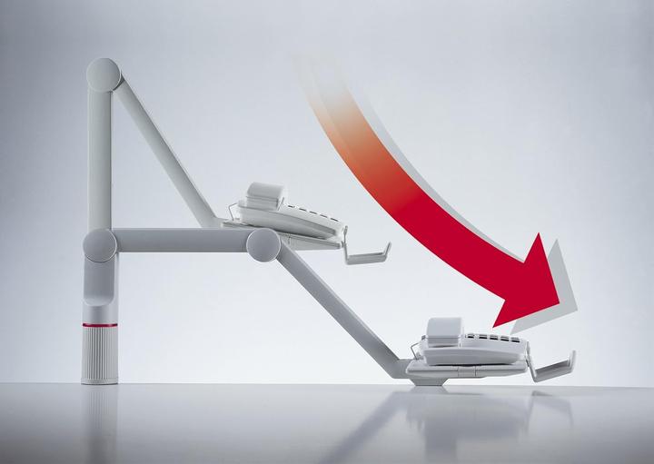 Actual product image Novus TalkMaster telephone swivel arm