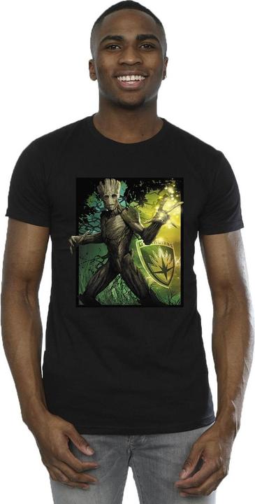 Actual product image Mens Guardians Of The Galaxy Groot Forest Energy T-Shirt (XXL)