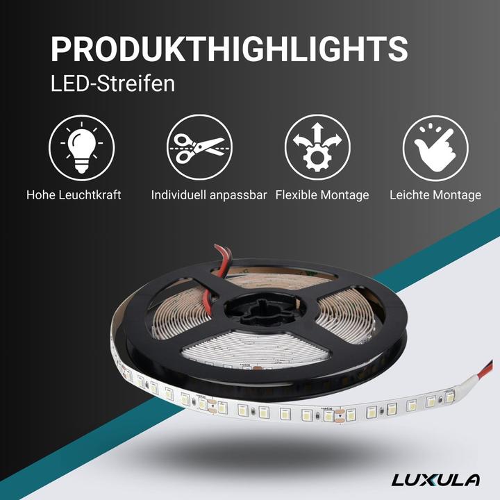 Actual product image Luxula LED strip (Neutral White, 500 cm, Indoor)