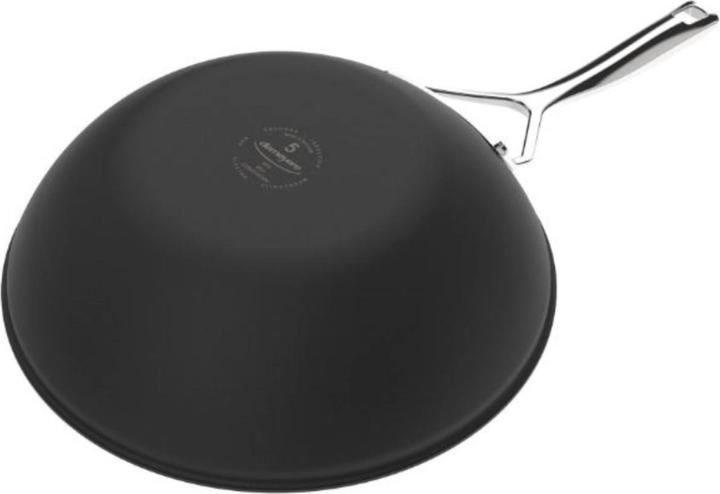 Image du produit Demeyere Black 5 Wok zonder deksel 30cm - 3l (30 cm, Wok, Acier inoxydable)