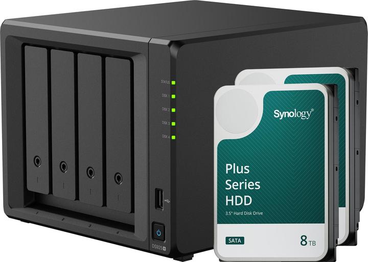 Produktbild Synology DS925+ (2 x 8 TB, Synology HAT 33xx)