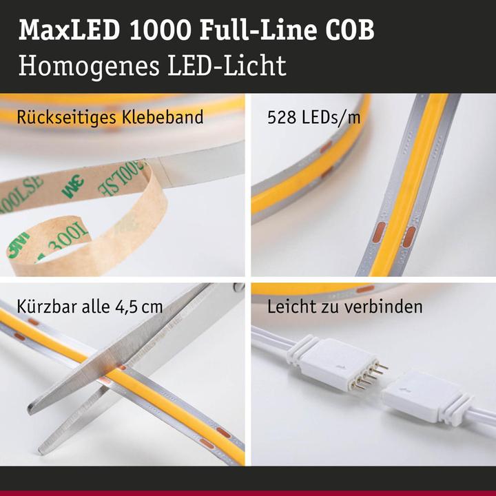 Actual product image Paulmann MaxLED 1000 Full-Line COB Stripe Set (Daylight, 300 cm, Indoor)