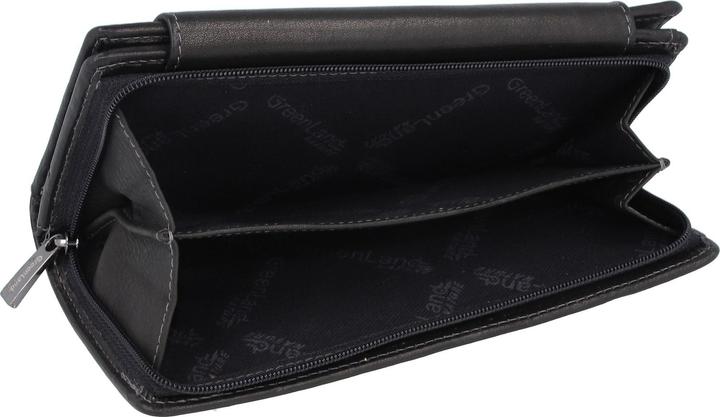 Produktbild Greenland Nature Black Nappa Geldbörse RFID Leder 19 cm