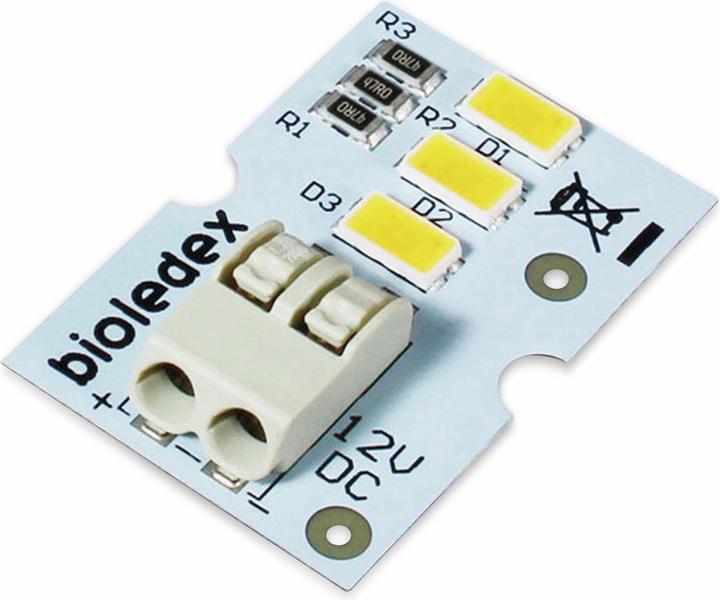 Bioledex LED module, 30x20mm, 12 V-, 1.5 W, 135 Lm, 3000 k, warm white