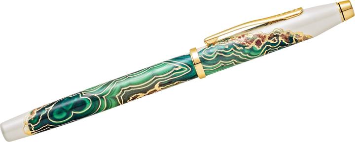 Produktbild Cross Füllhalter Wanderlust Borneo M Geschenkbox (Gold, Weiss-Lack, Motiv Borneo, Grün, 1 x)