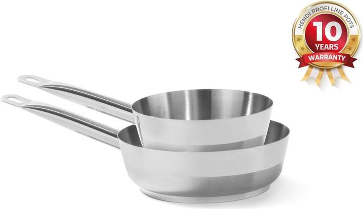 Productafbeelding Hendi Sauteerpan zonder deksel (20 cm, Koekenpan, Roestvrij staal)
