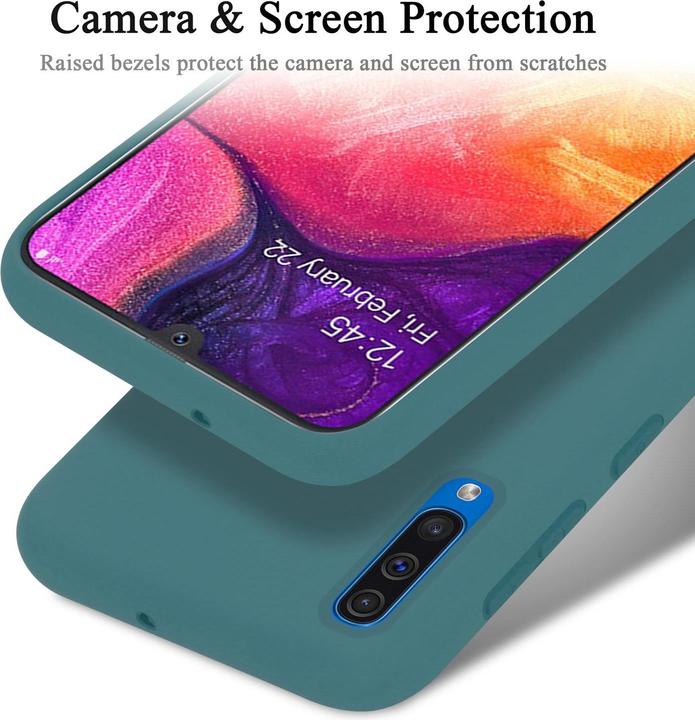 Productafbeelding Cadorabo TPU Liquid Silicone Case Cover (Samsung Galaxy A50, TCL A30)