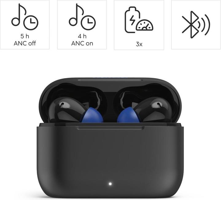 Actual product image Hama Passion Clear II in-ear headphones black (ANC, 20 h, Wireless)
