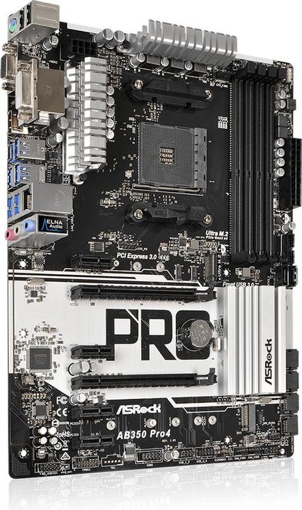 Produktbild AsRock AB350 Pro4 (AM4, AMD B350, ATX)