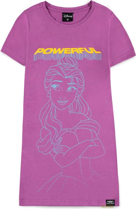 Difuzed Disney Fearless Princess (Kids) - Belle Girls Short Sleeved T-shirt Dress - 134/140 (134)