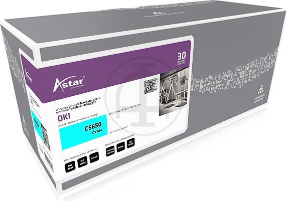 Image du produit Astar Cyan - compatible - cartouche de toner - pour OKI C5650dn (C)