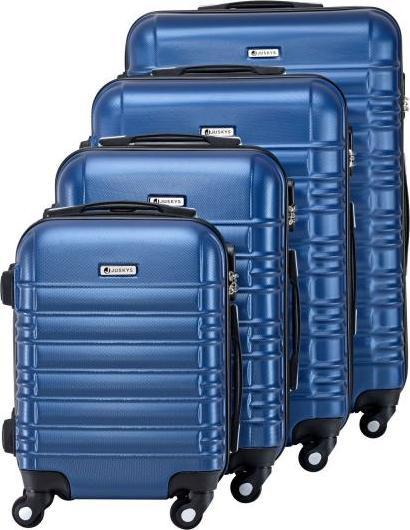 Produktbild Juskys Hartschalen Kofferset Rom (120 l, Handgepäck (bis 50l), M (50 - 90l), L (90 - 115l), XL (ab 115l))