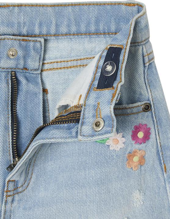 Produktbild Vertbaudet Mädchen Jeans-Shorts mit gestickten Blumen (92)