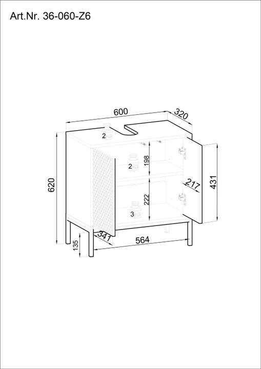 Image du produit Bega BBK Birmingham (60 x 32 x 62 cm)