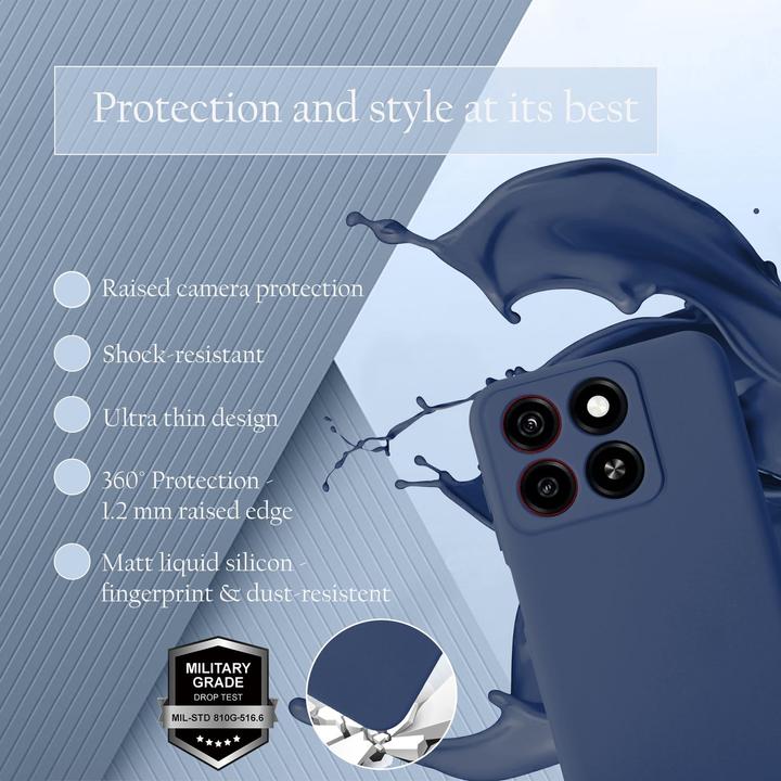 Actual product image Cadorabo Case for ZTE Blade A35 / A55 TPU Liquid Silicone Cover (HTC A55)