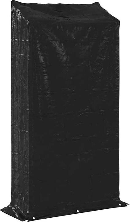 Produktbild VidaXL Brennholzregal mit Regenschutz 100x40x200 cm Verzinkter Stahl (100 x 40 x 200 cm)