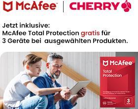 Produktbild CHERRY KW 9100 Slim for Mac + McAfee 1Y 3 User (DE, Kabellos)