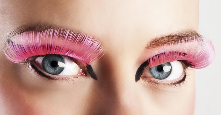 Actual product image Boland Wimpern XL neonfarbig (Artificial eyelashes)