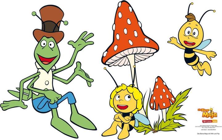 Produktbild Biene Maja Die mit Willi und Flip (80 x 50 cm)