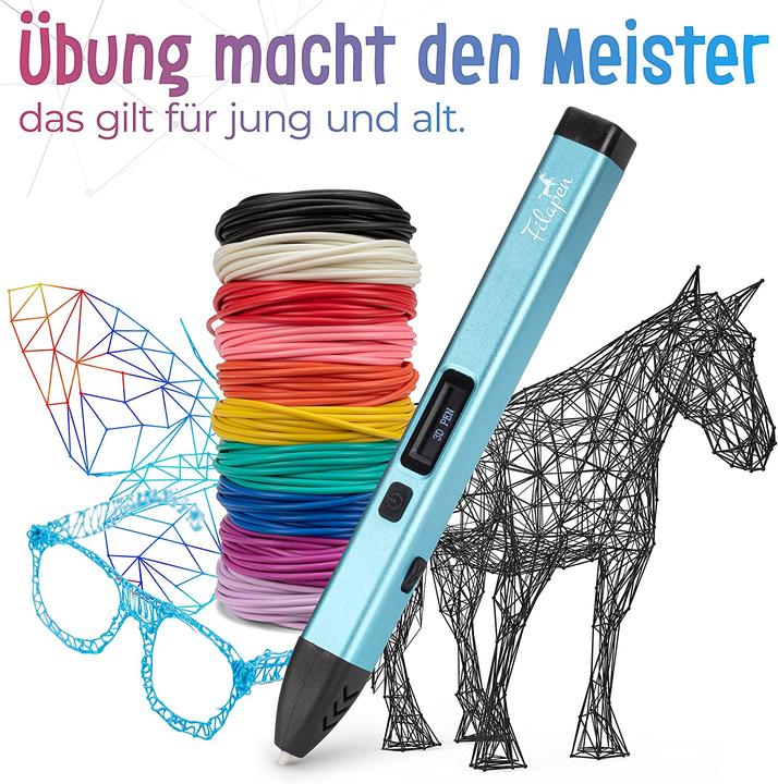 Actual product image Filapen 3D pen with 10 filaments