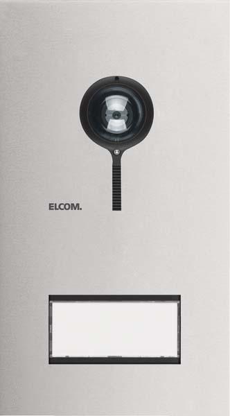 Elcom Door station front panel Door station video 1/1 2D stainless steel ONE