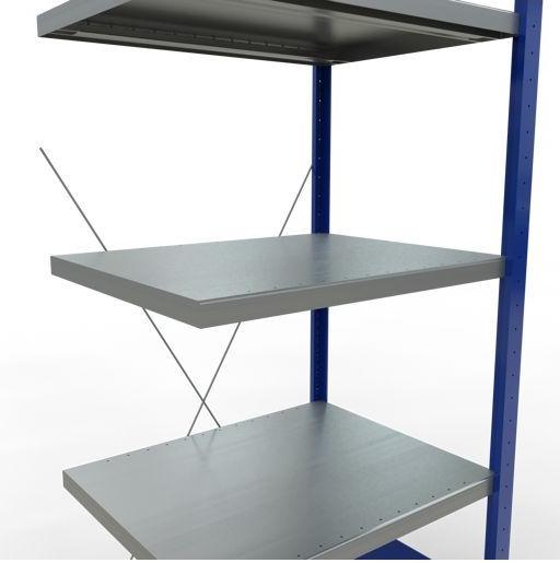 Stecksystem Anbauregal MULTIplus250 mit Kreuzstrebe