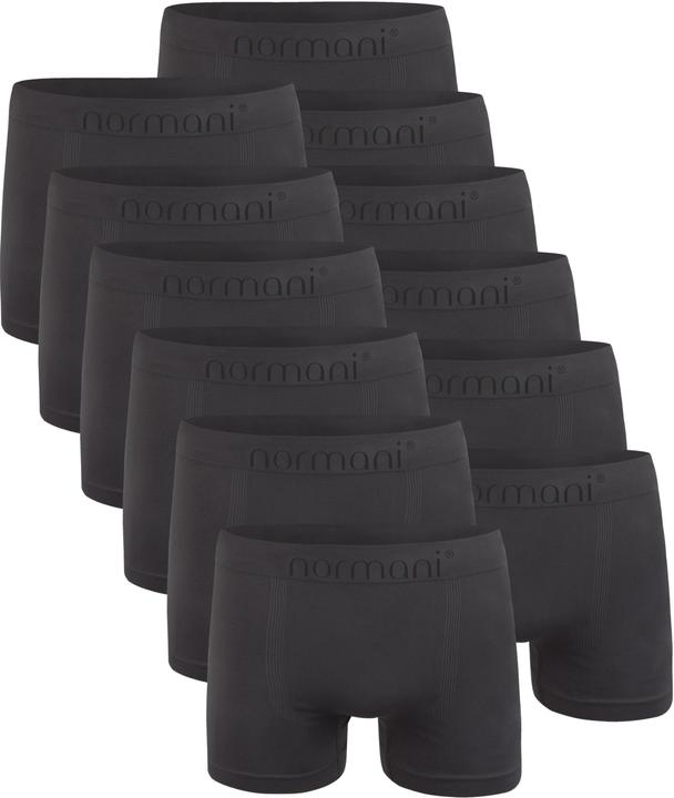 Normani 12 Stück Mikrofaser-Boxershorts für Herren