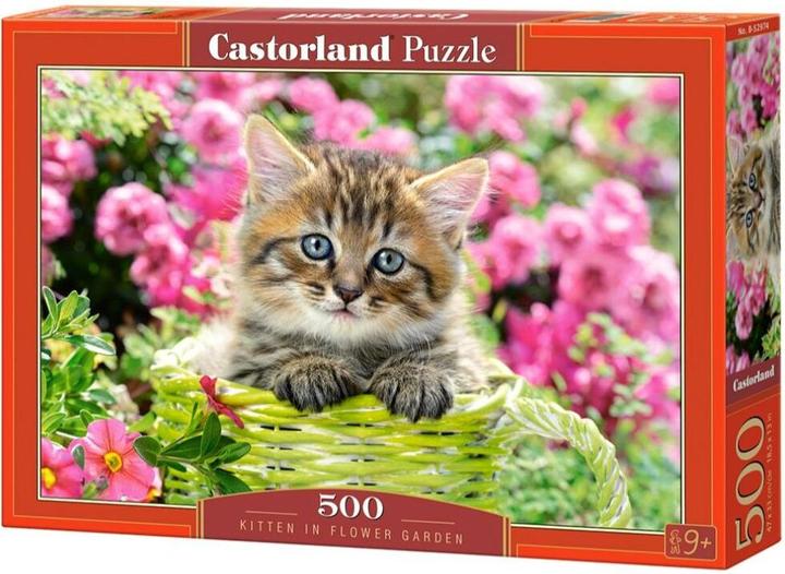 Produktbild Castorland Kitten in Flower Garden,Puzzle 500 Teile (500 Teile)