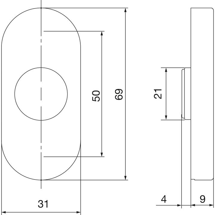 Produktbild Dormakaba Türdrücker-Halbgarnituren OGRO 8100 A FS (Türgriff)