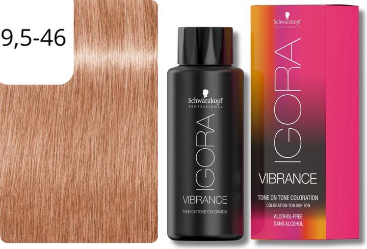 Actual product image Schwarzkopf Professional IGORA Vibrance Hair Tint NEW (9.5-46 Beige Chocolate Toner)