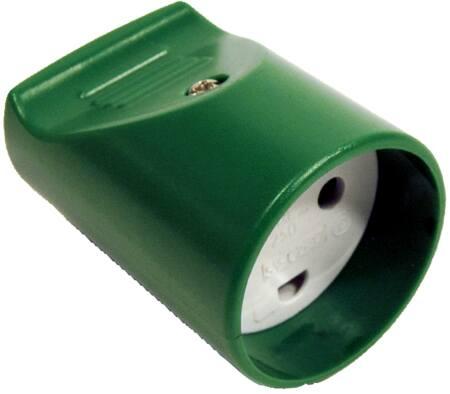 Image du produit Fix-Pro Rallonge antichoc, sans mise à la terre, 16A 250V IP20, polycarbonate - couleur verte