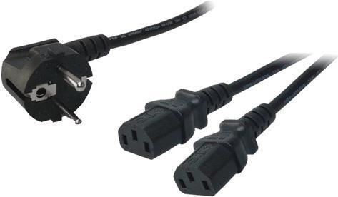 LogiLink Y-Stromkabel, 1 x Schuko (1.50 m)